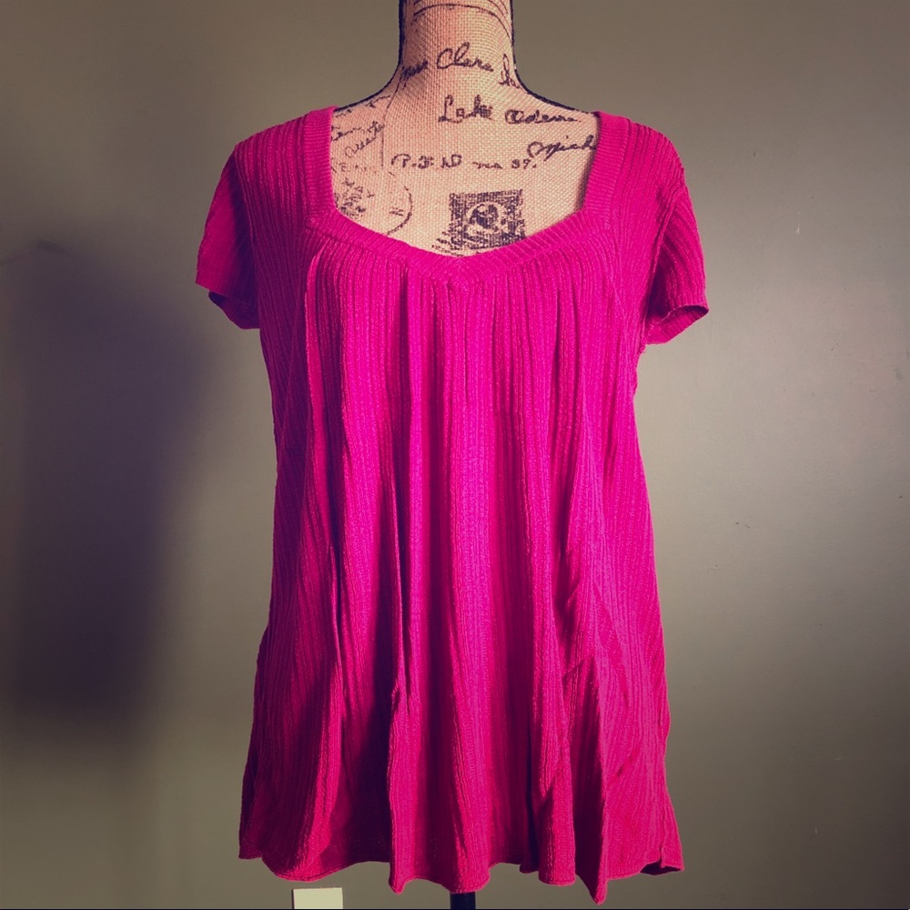 Maurices Short Sleeved Flowy Knit Top